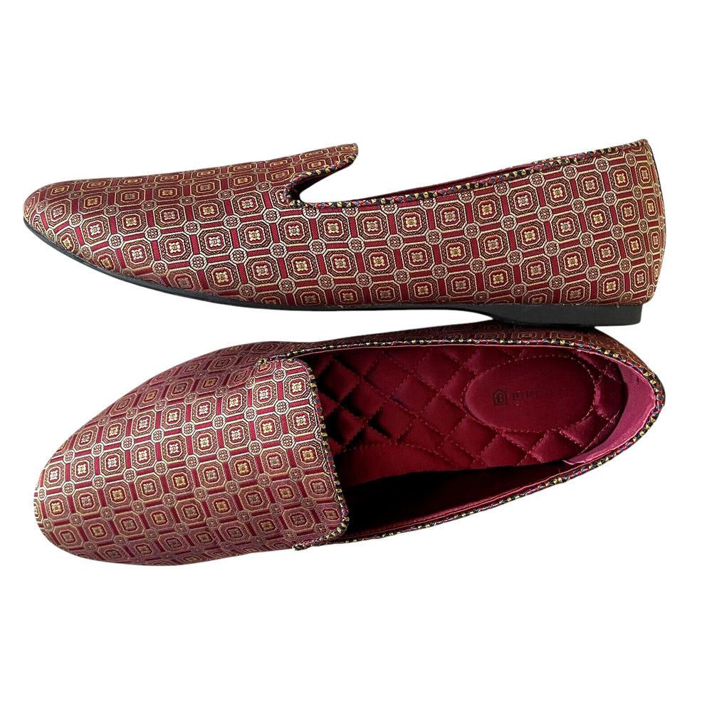 BIRDIES Starling Women's Size 12 Red Gold Slip-On Cushioned Loafer Comfort Flats - Picture 6 of 9